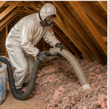Batt insulation material used in wall cavities